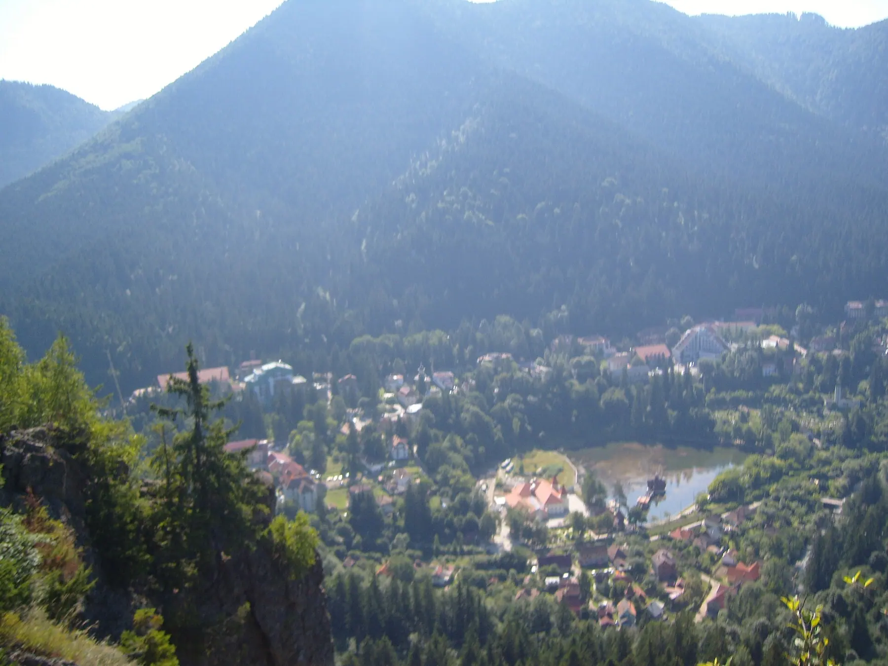 The spa resort of Băile Tușnad in the Olt gorge