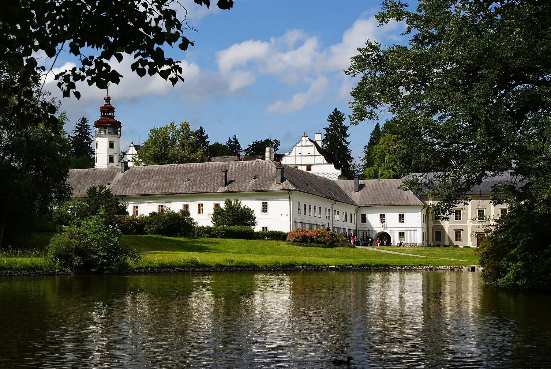 The Renaissance chateau at Velké Losiny beside the spa
