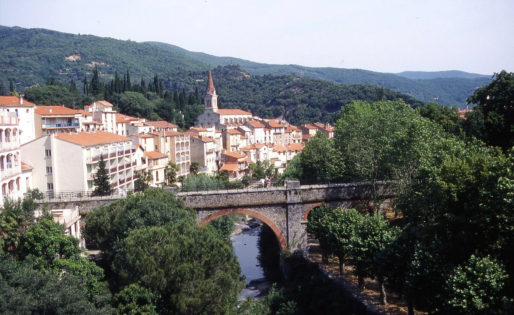 Amélie-les-Bains seen from the thermal baths