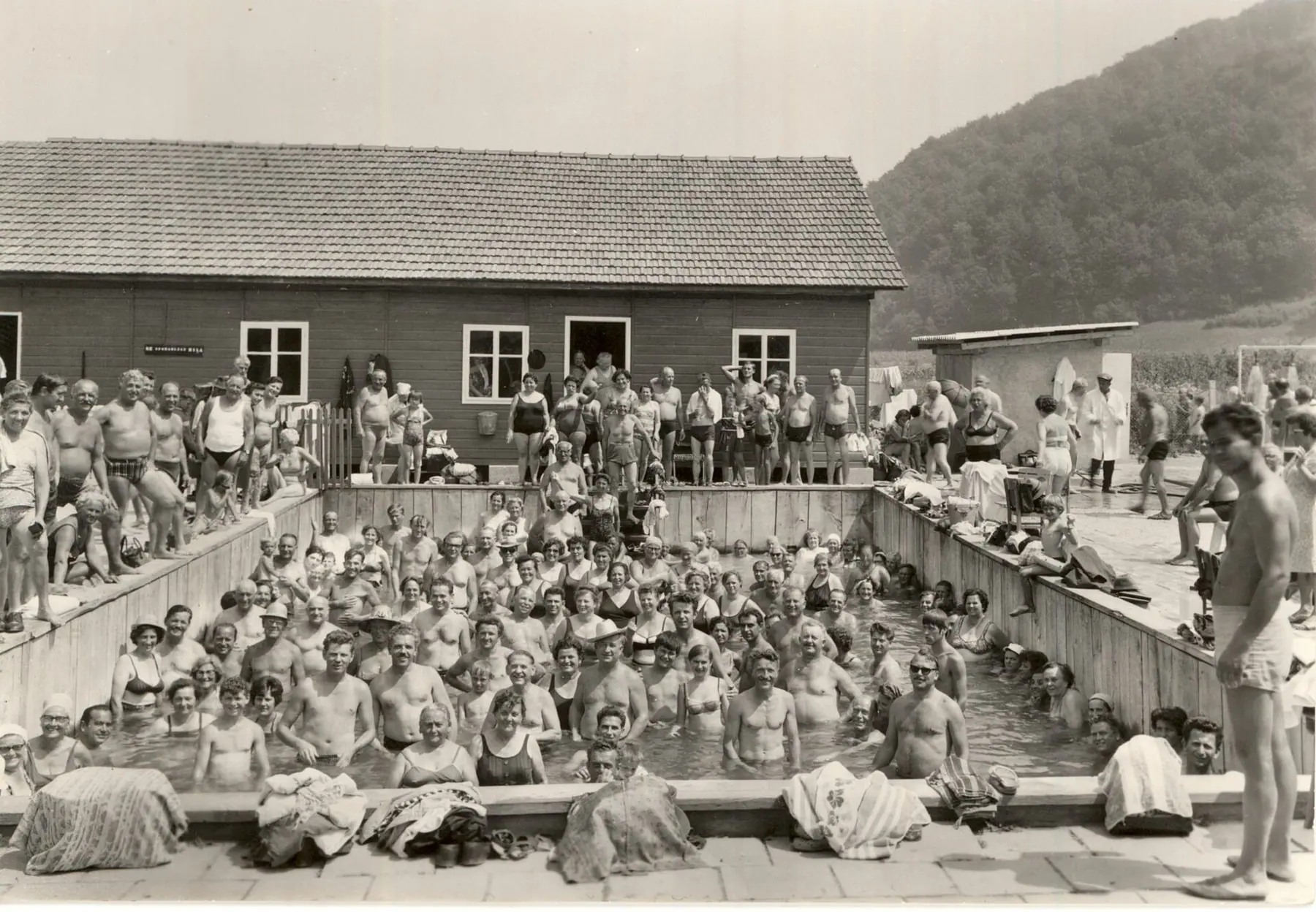 Historic view of the thermal resort at Podčetrtek