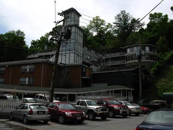 The springs and bathhouse at Berkeley Springs State Park