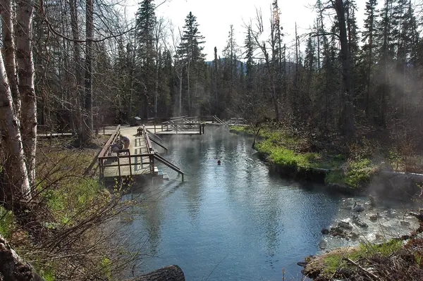 Alpha pool at Liard River Hot Springs, British Columbia