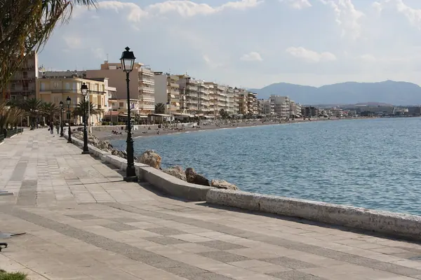 The seafront of Loutraki on the Gulf of Corinth
