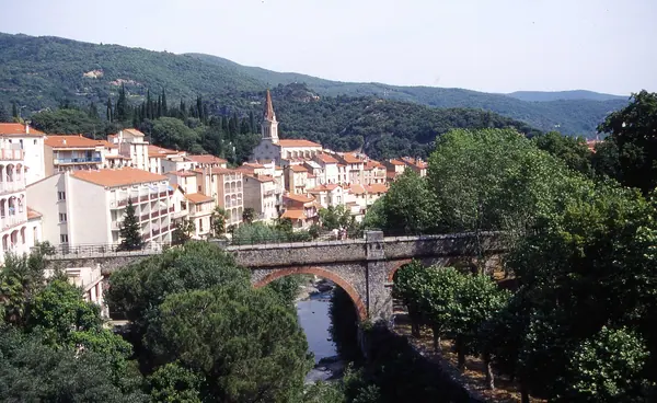 Amélie-les-Bains seen from the thermal baths