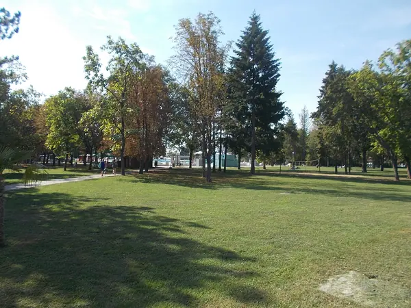 The park of Zsóry Bath at Mezőkövesd