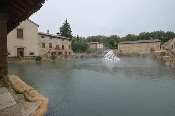 The 16th-century thermal basin at the centre of Bagno Vignoni