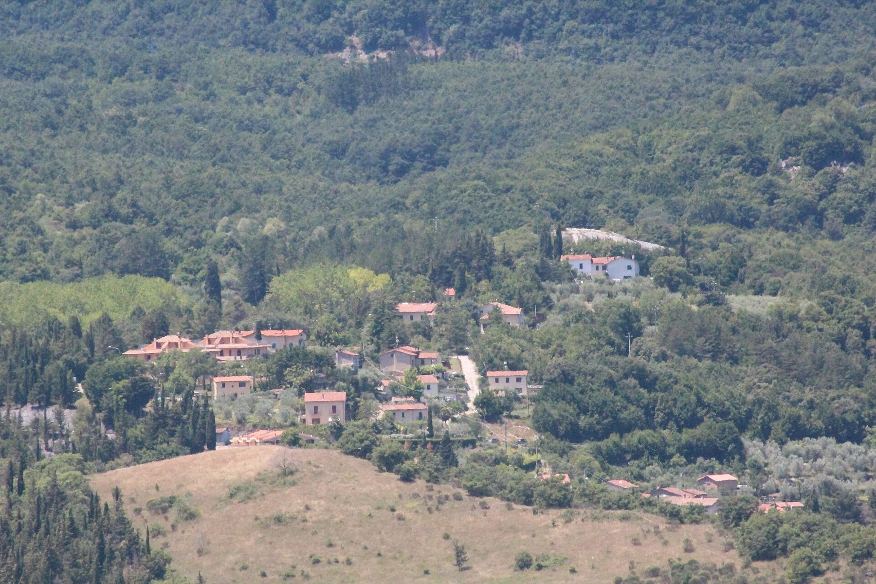 White travertine cascades at Bagni San Filippo