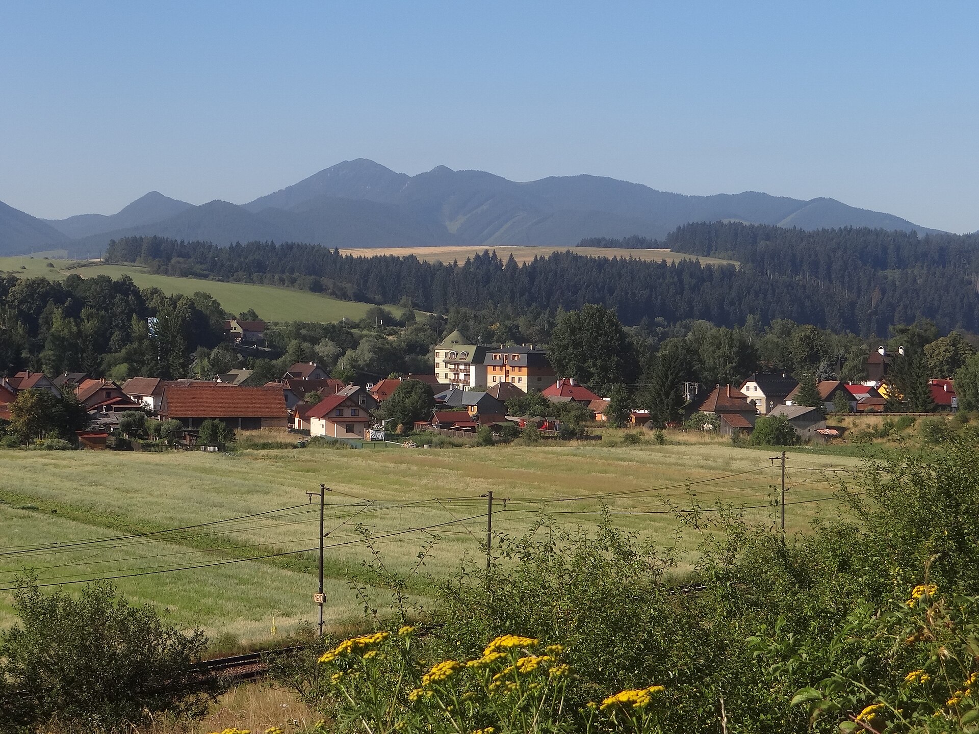 Thermal pools at Bešeňová below the Liptov mountains