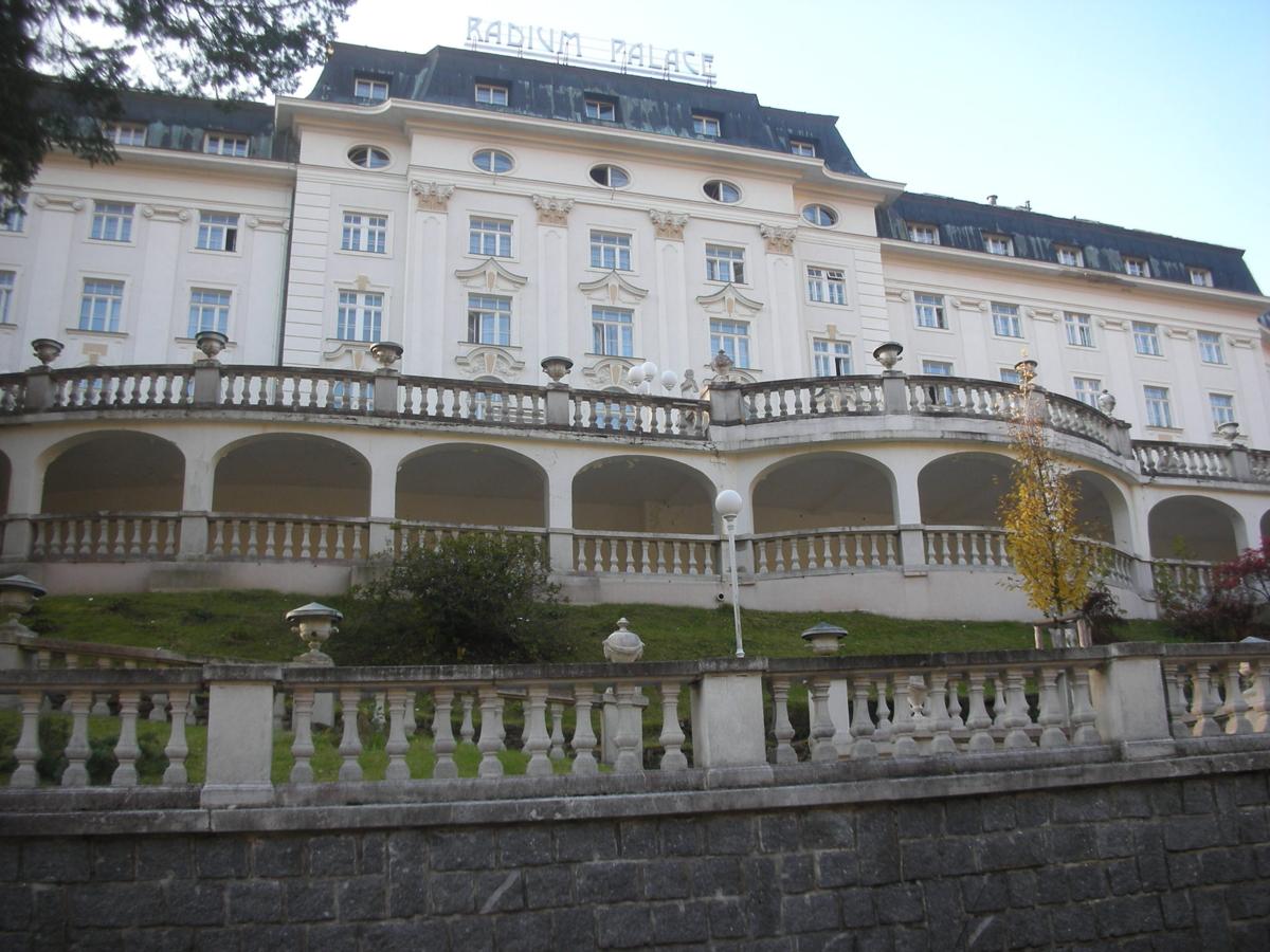 The Radium Palace spa house in Jáchymov