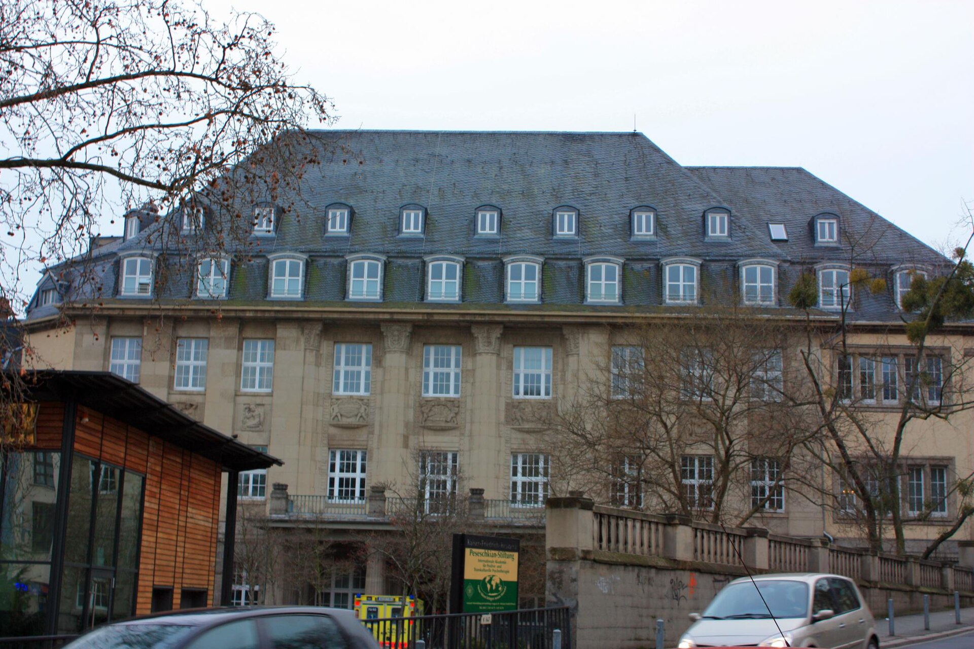 The Art Nouveau façade of the Kaiser-Friedrich-Therme in Wiesbaden