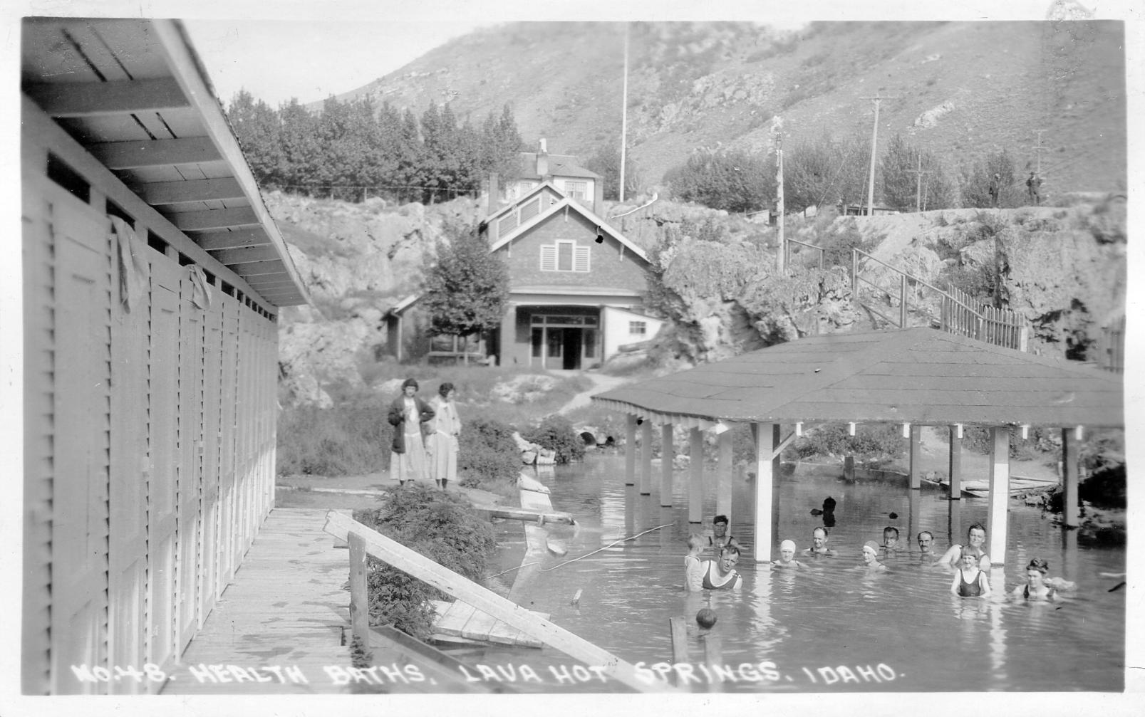 The soaking pools at Lava Hot Springs, Idaho