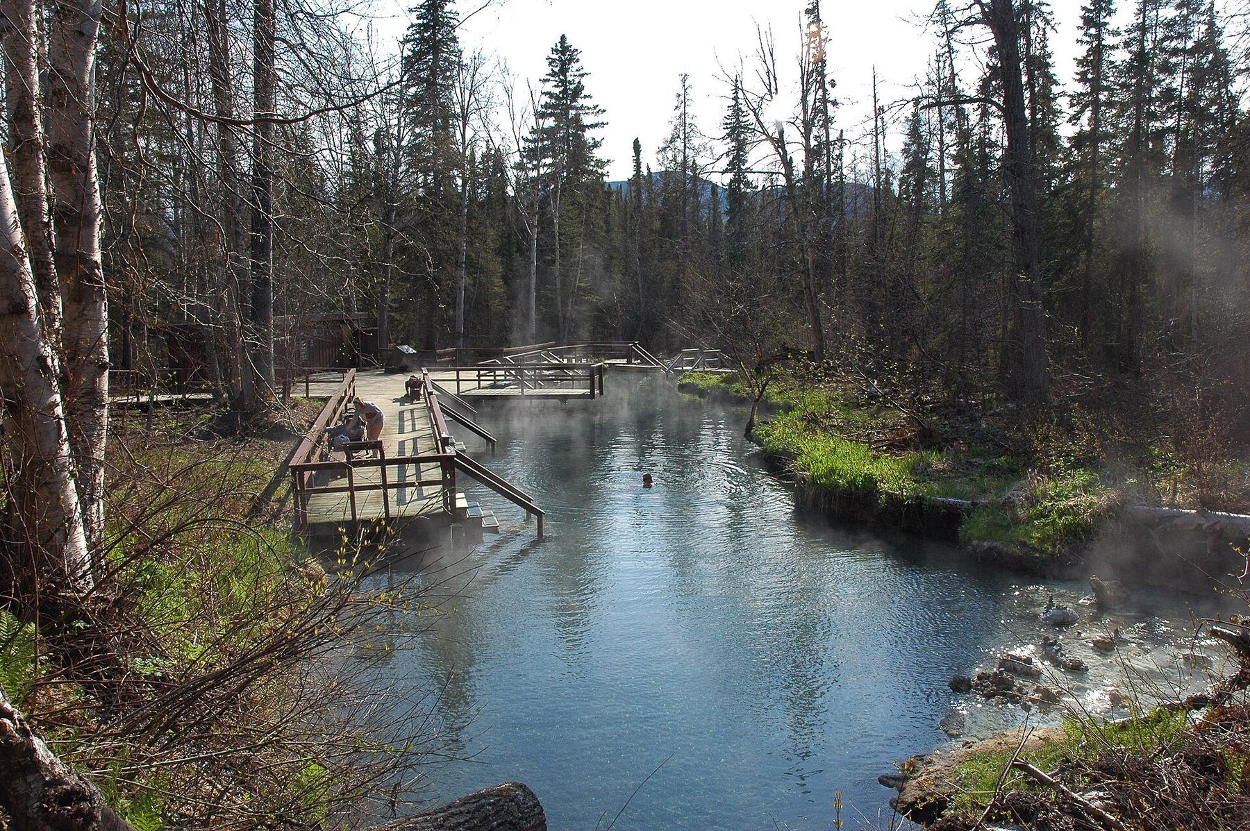 Alpha pool at Liard River Hot Springs, British Columbia