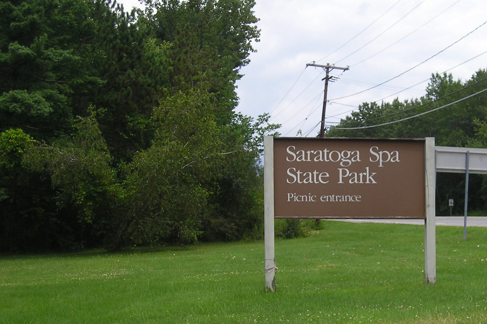 The spa buildings of Saratoga Spa State Park