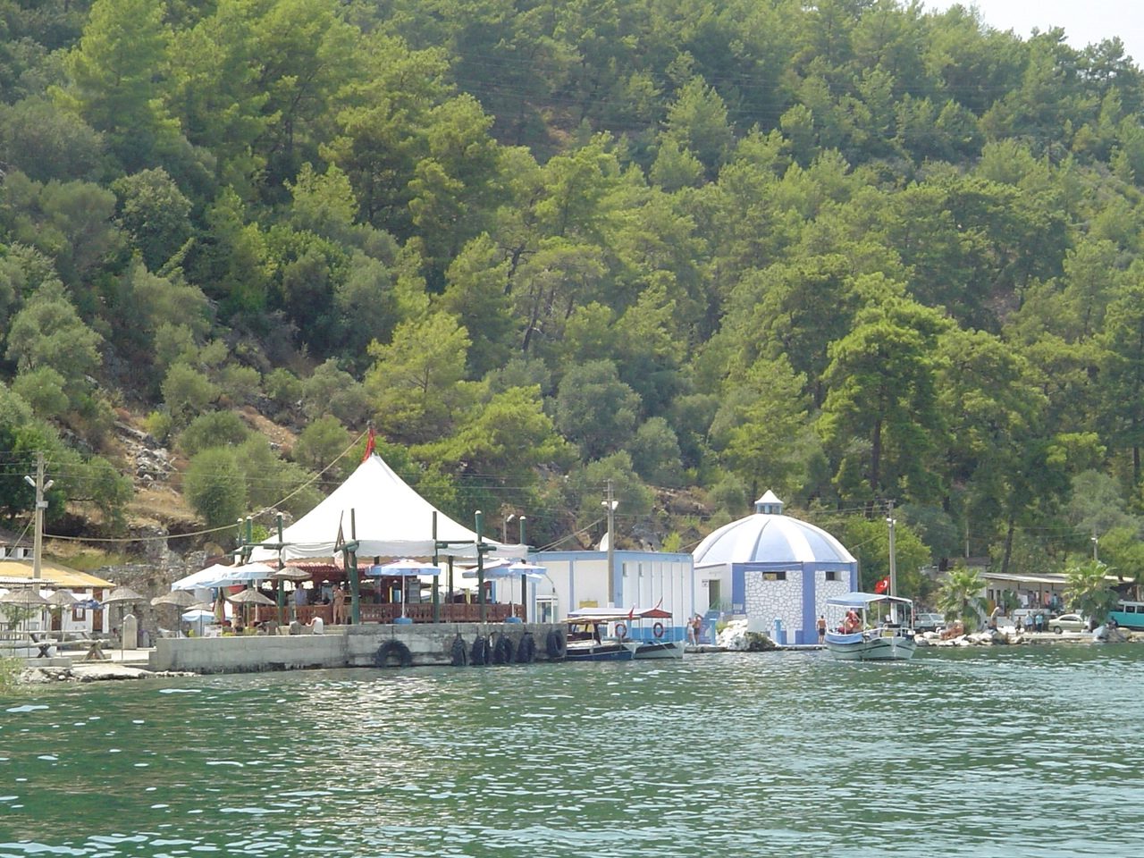 Bathing pool at Sultaniye hot springs on Köyceğiz Lake