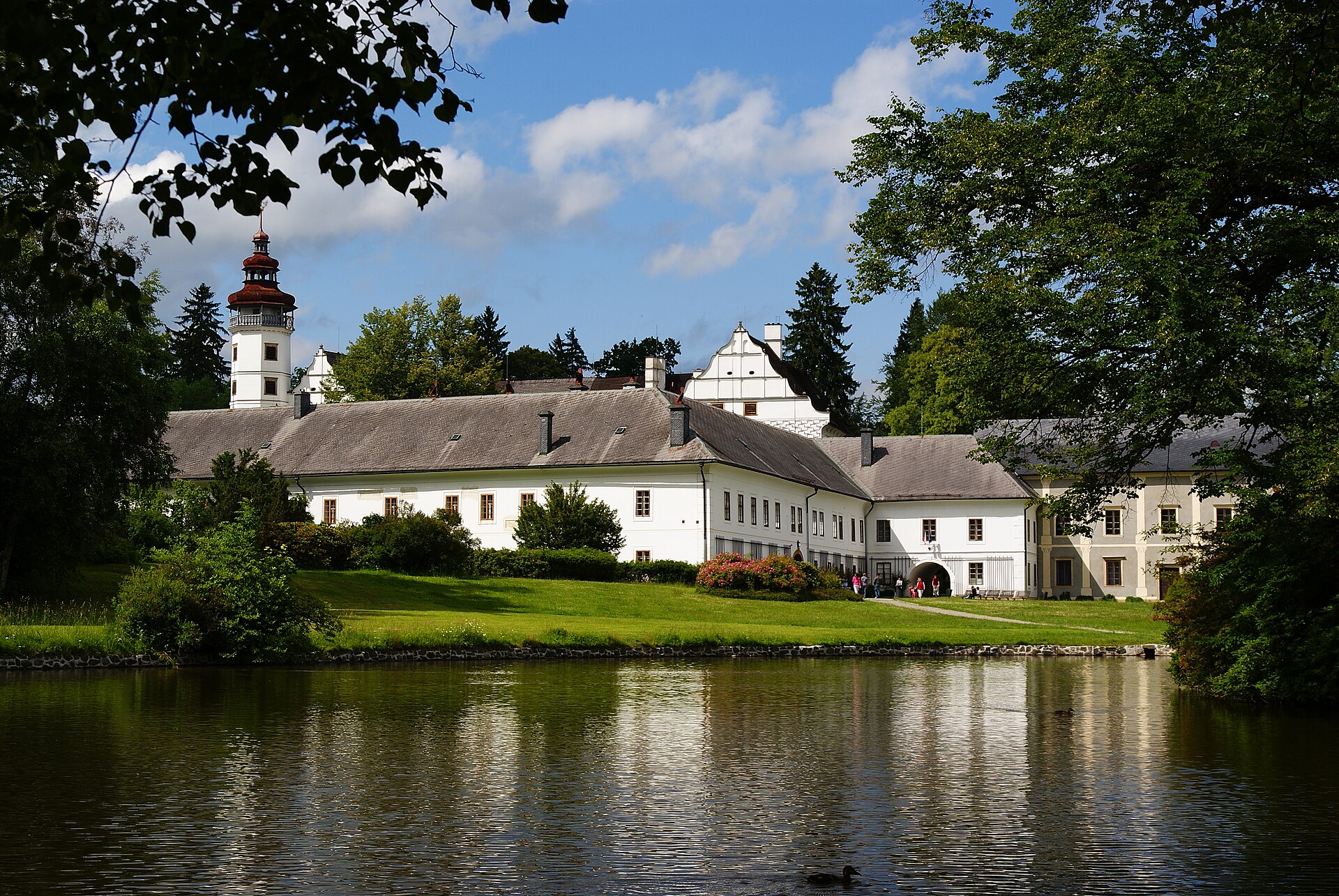 The Renaissance chateau at Velké Losiny beside the spa