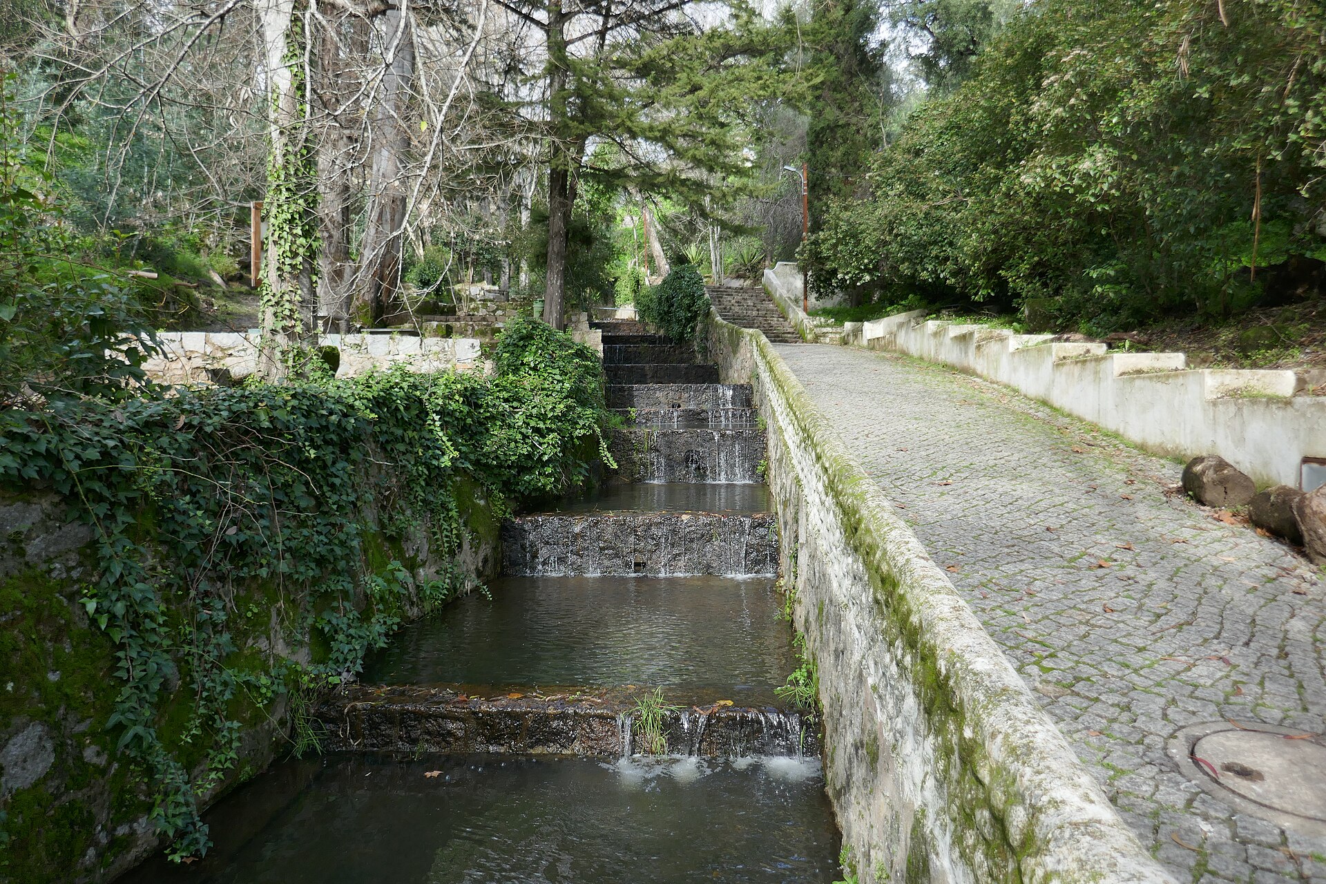 The thermal park and spa buildings at Caldas de Monchique