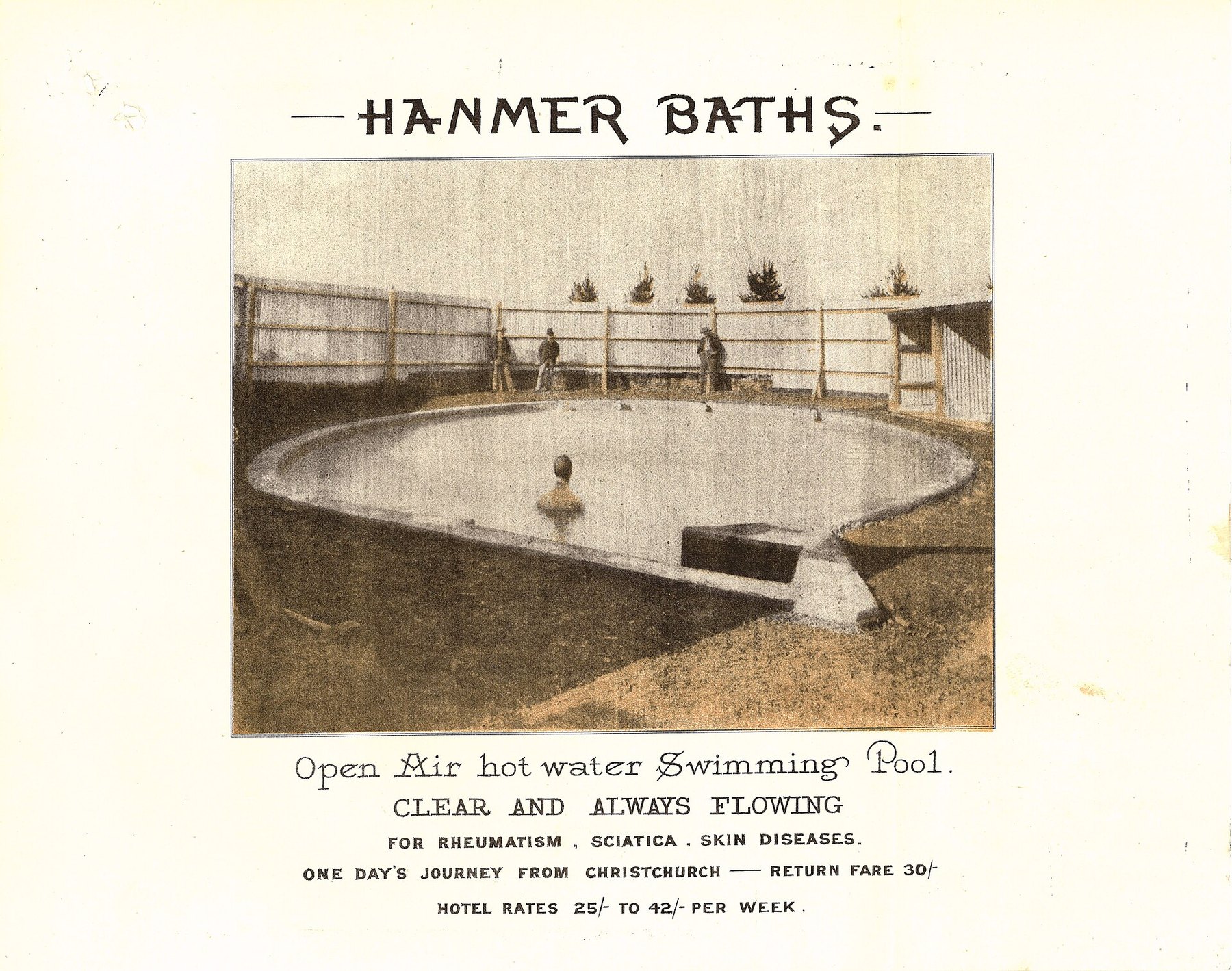 Open-air thermal pools at Hanmer Springs