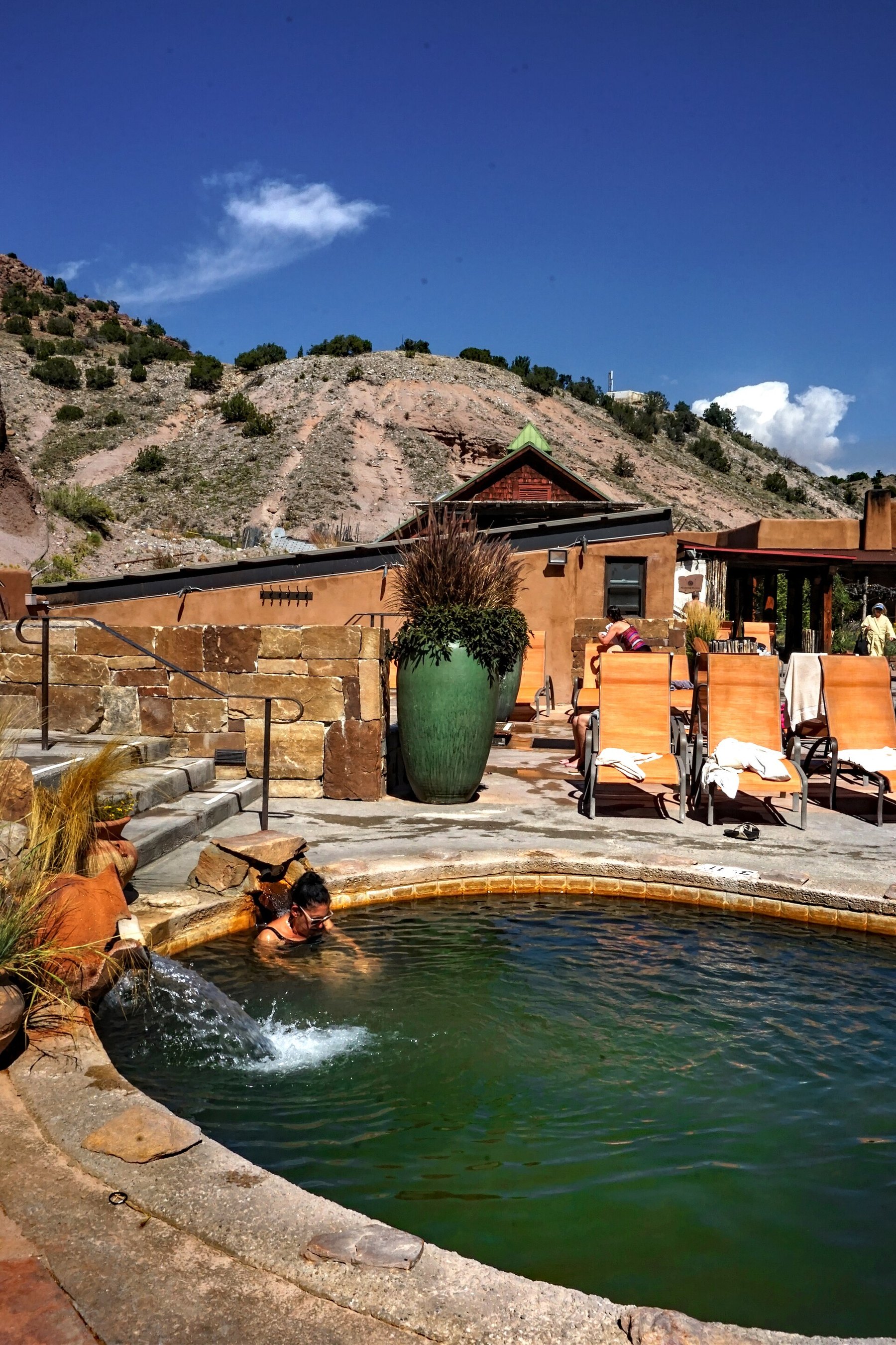 Mineral pools at Ojo Caliente, New Mexico