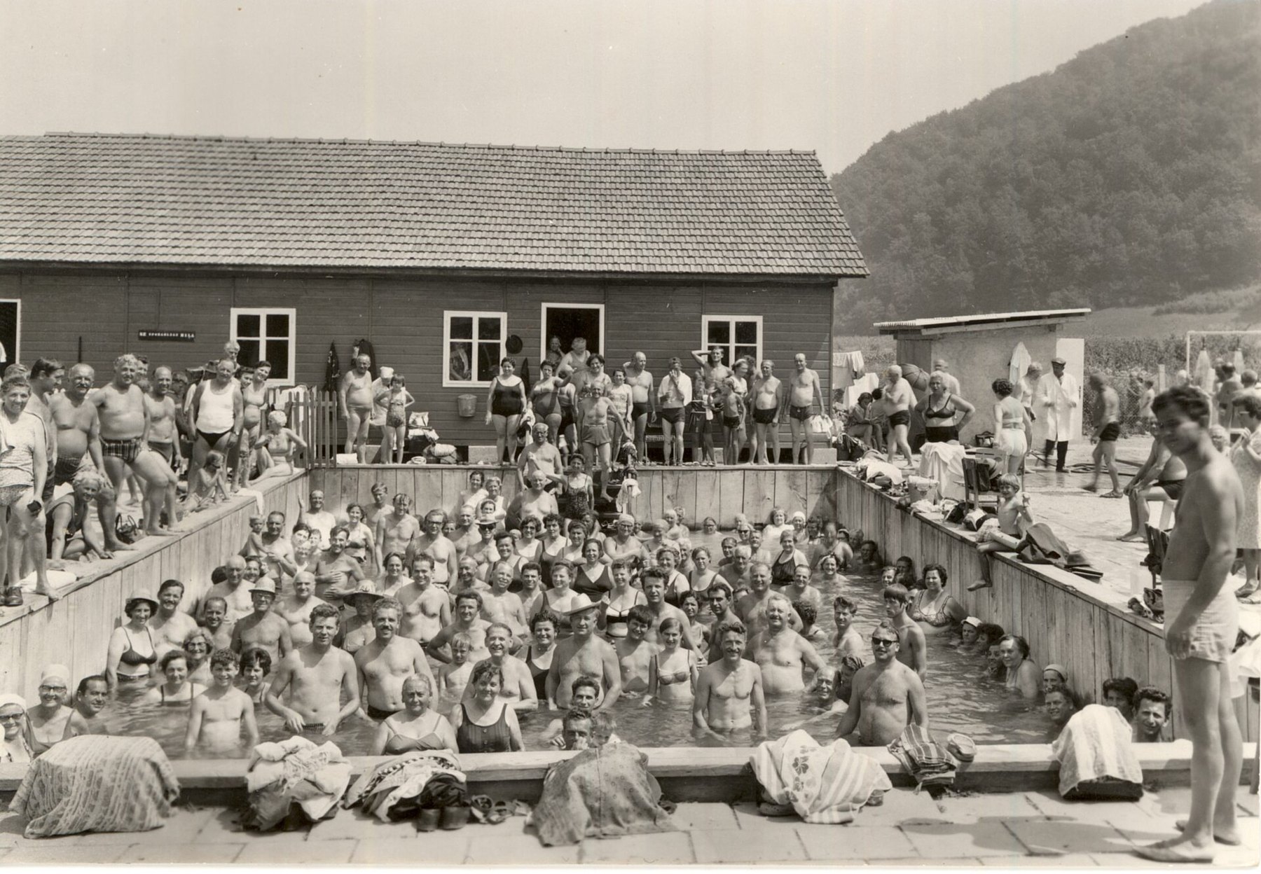 Historic view of the thermal resort at Podčetrtek